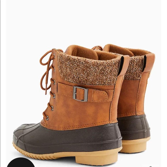 Cute brown duck boots from torrid, never worn. - Picture 2 of 4
